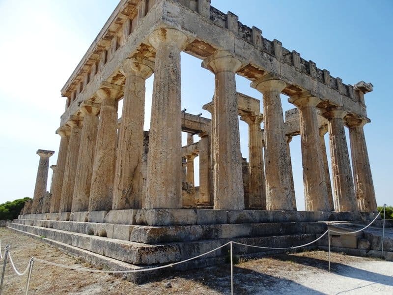 The Temple of Aphaia Aegina island - cheapest Greek islands
