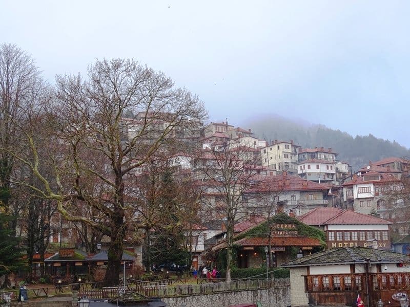 in the centre of Metsovo
