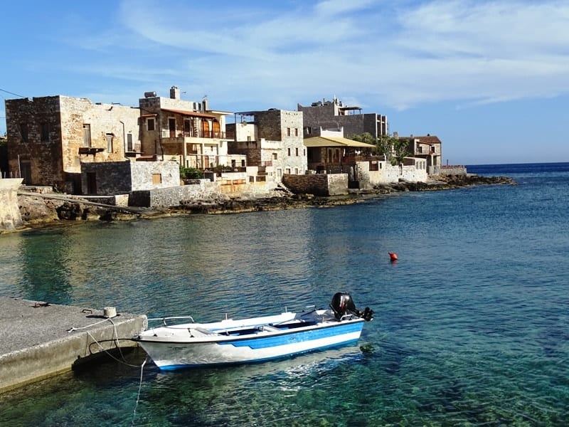 The village of Gerolimenas in Mani Greece