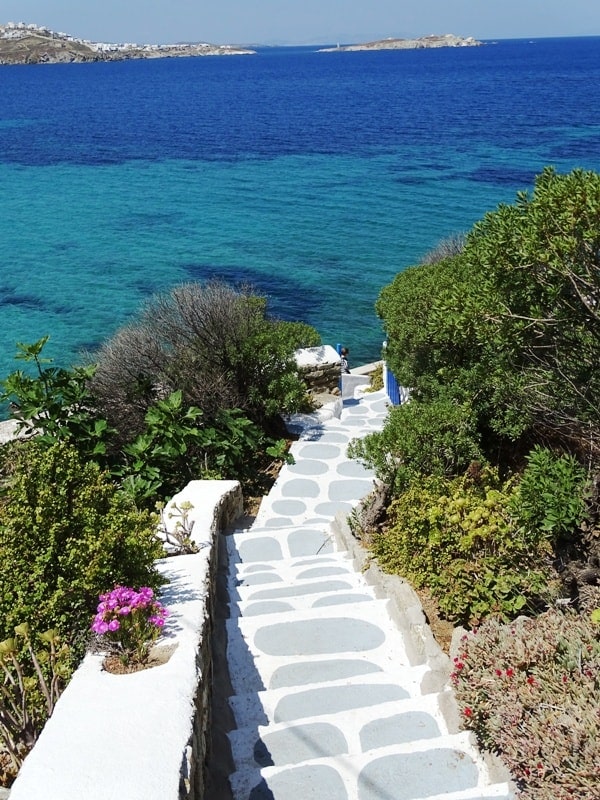 stairs leading to the sea
