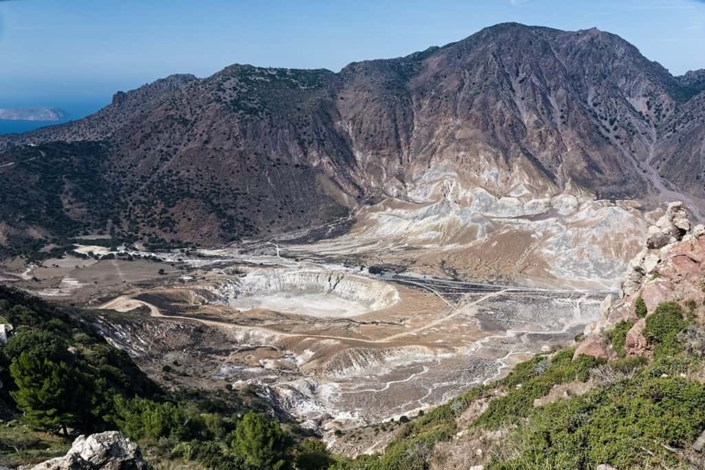 the active volcano in Nisyros island, things to do in Kos