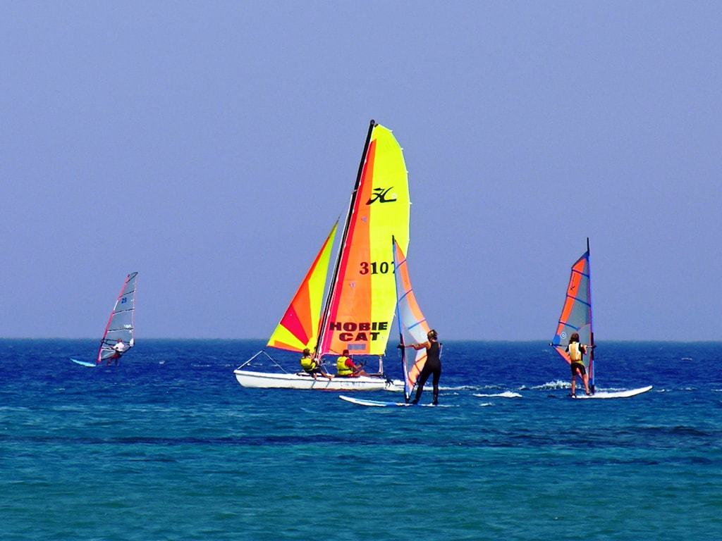 Wind Surfing in Kefalos beach