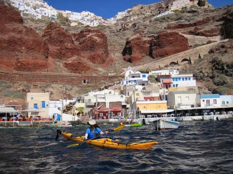kayaking in santorini The Best Santorini Tours