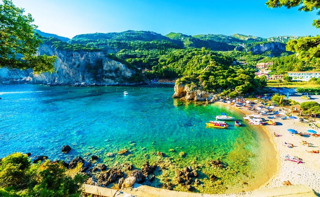 Paleokastritsa beach corfu