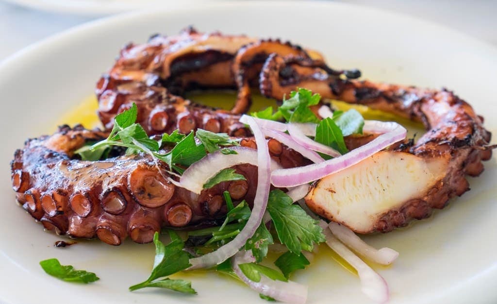 Grilled Octopus - what to eat in Greece