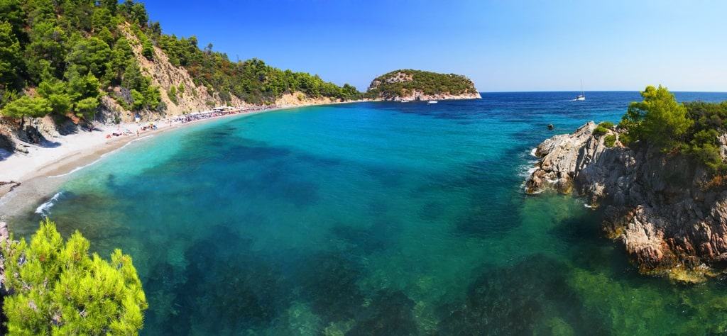 Stafylos beach is one of the best greek island beaches