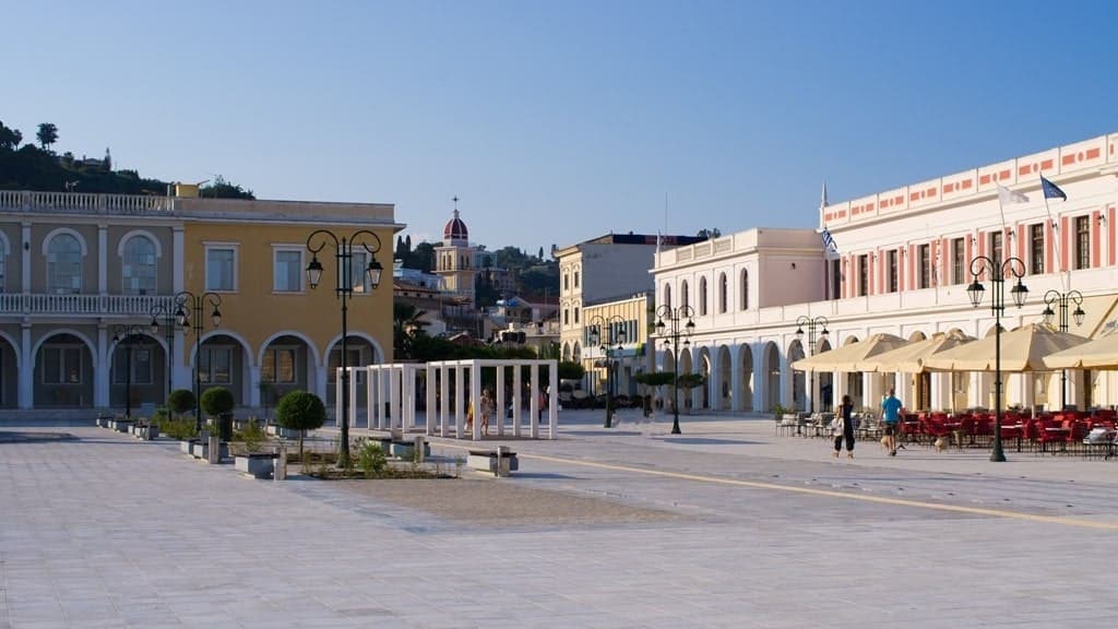 Town square of Zakynthos 