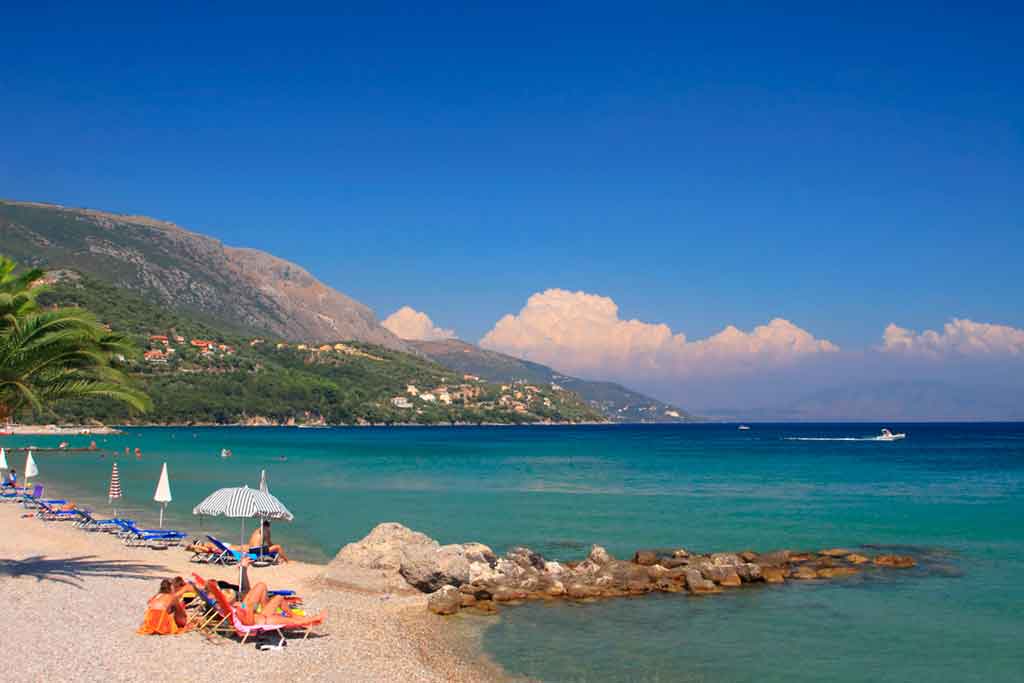 Beaches in Corfu-Dassia-beach