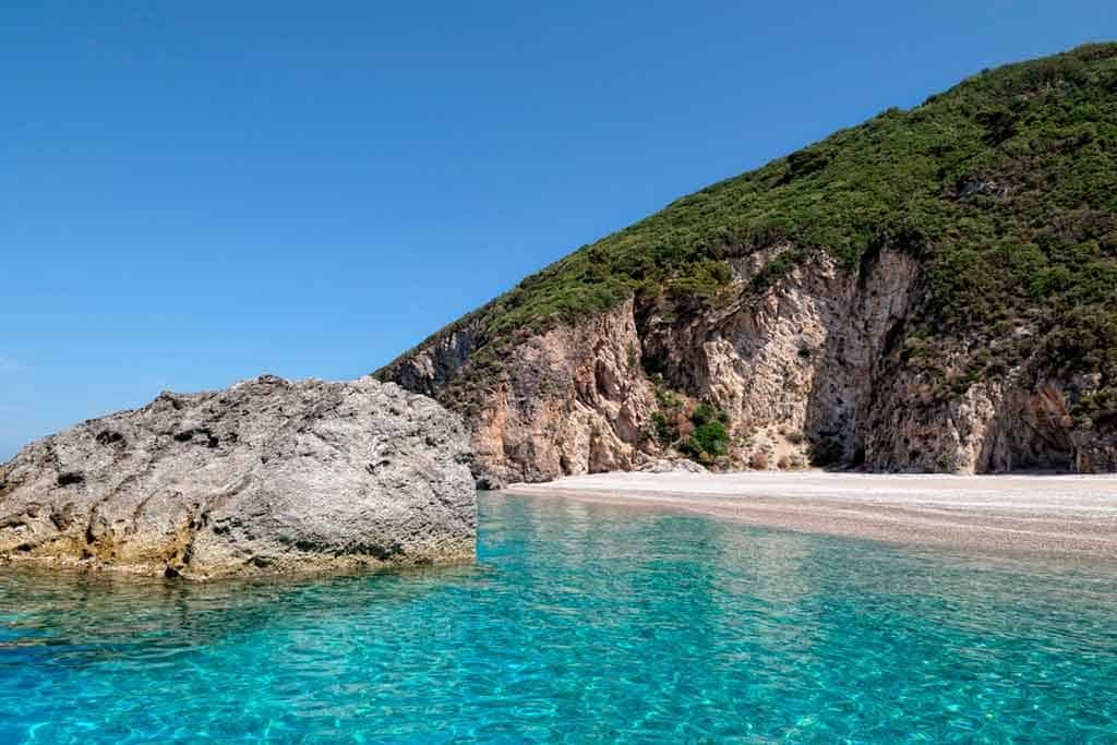 Famous beaches in Corfu-Liapades-Beach