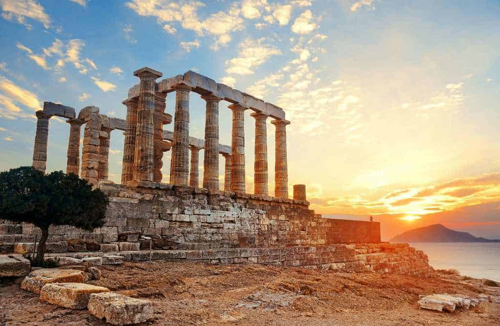 Sunset Temple of Poseidon