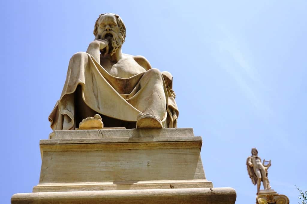 statue of Socrates in Athens