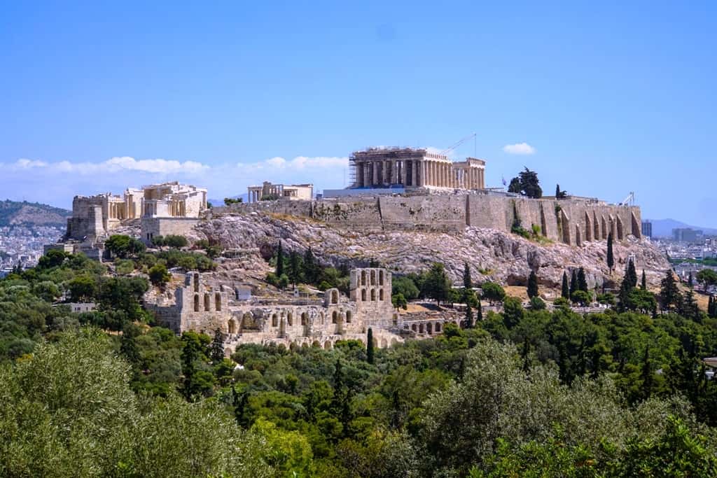 View of the Acropolis from Filopappos Hill