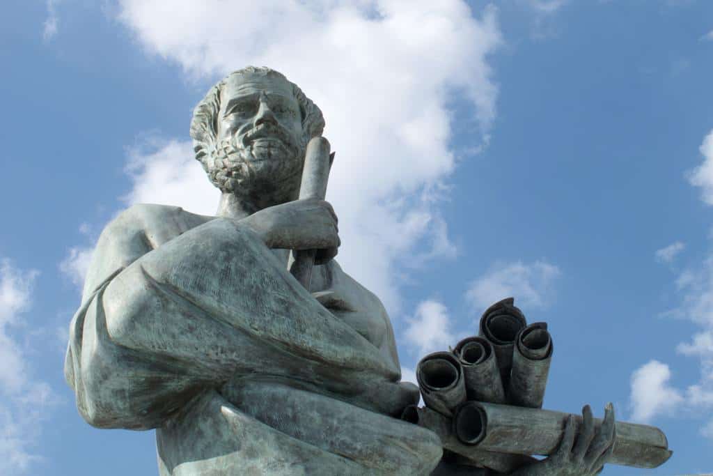 Statue of Aristotle - great Greak Philosophers