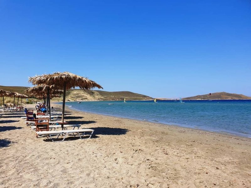 saravari beach in Lemnos island