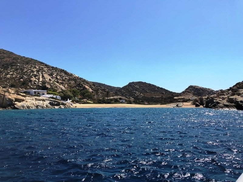 Sapounochoma Beach in Ios