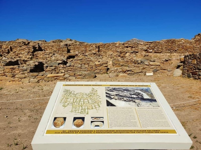 archaeological site of Skarkos in Ios island