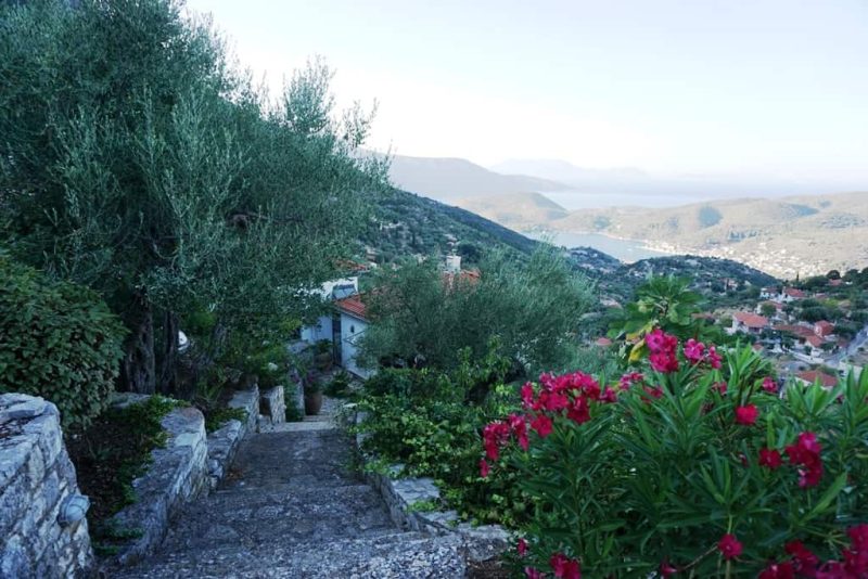 view over Vathi from Perachori Village 