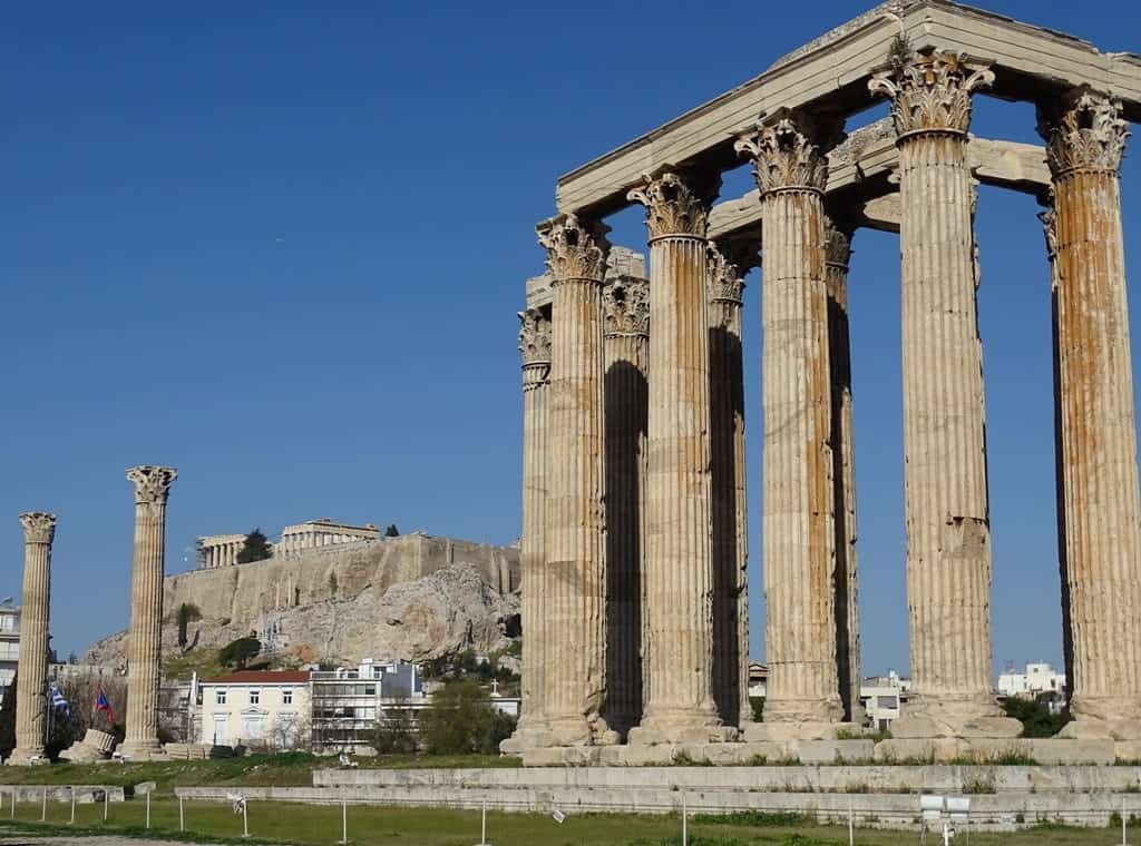 temple of Olympian Zeus in Athens