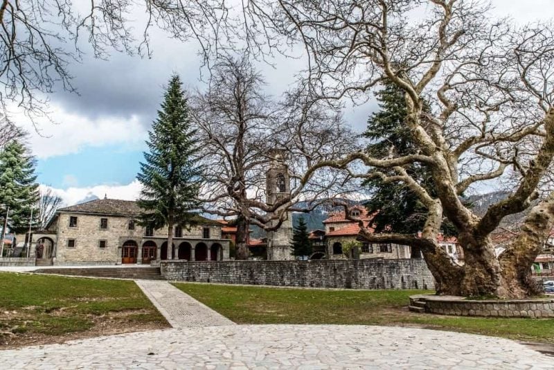 Agia Paraskevi Cathedral in Metsovo Greece