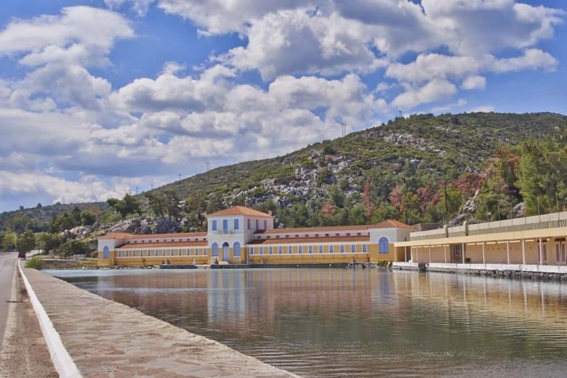 Methana hot springs in greece