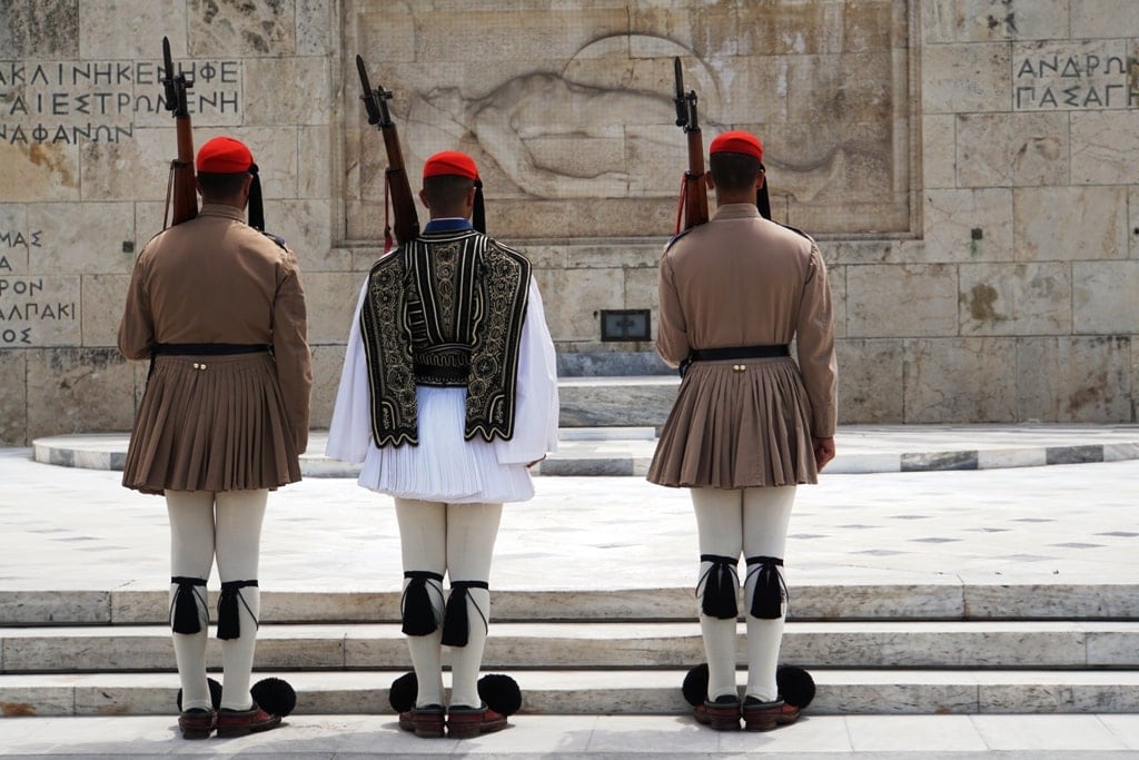 Changing of the Guard in Syntagma square 