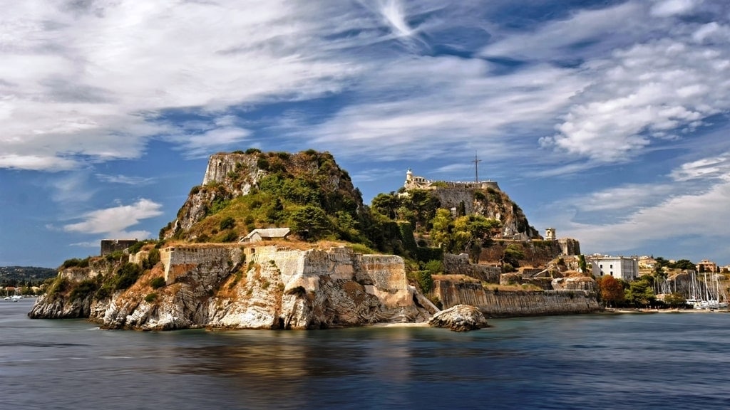 Corfu in the Ionian Island Group of Greek Islands