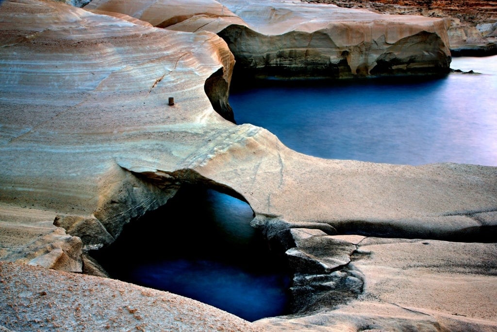 Sarakiniko Beach in Milos Volcanic Island