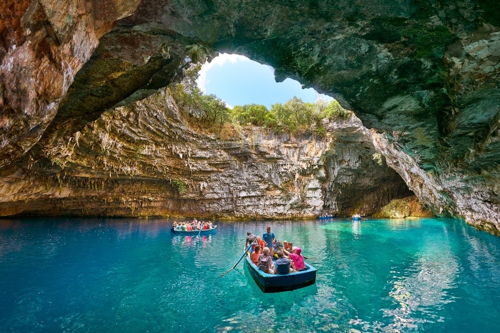 Melissani Cave - Blue Caves of Greece
