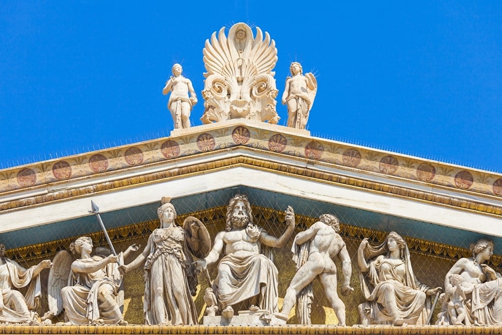 Olympian Gods from the Academy of AThens Greece is famous for the Olympian Gods
