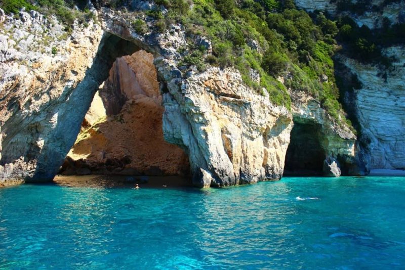 blue caves of Paxos - Things to do in Paxos Island Greece
