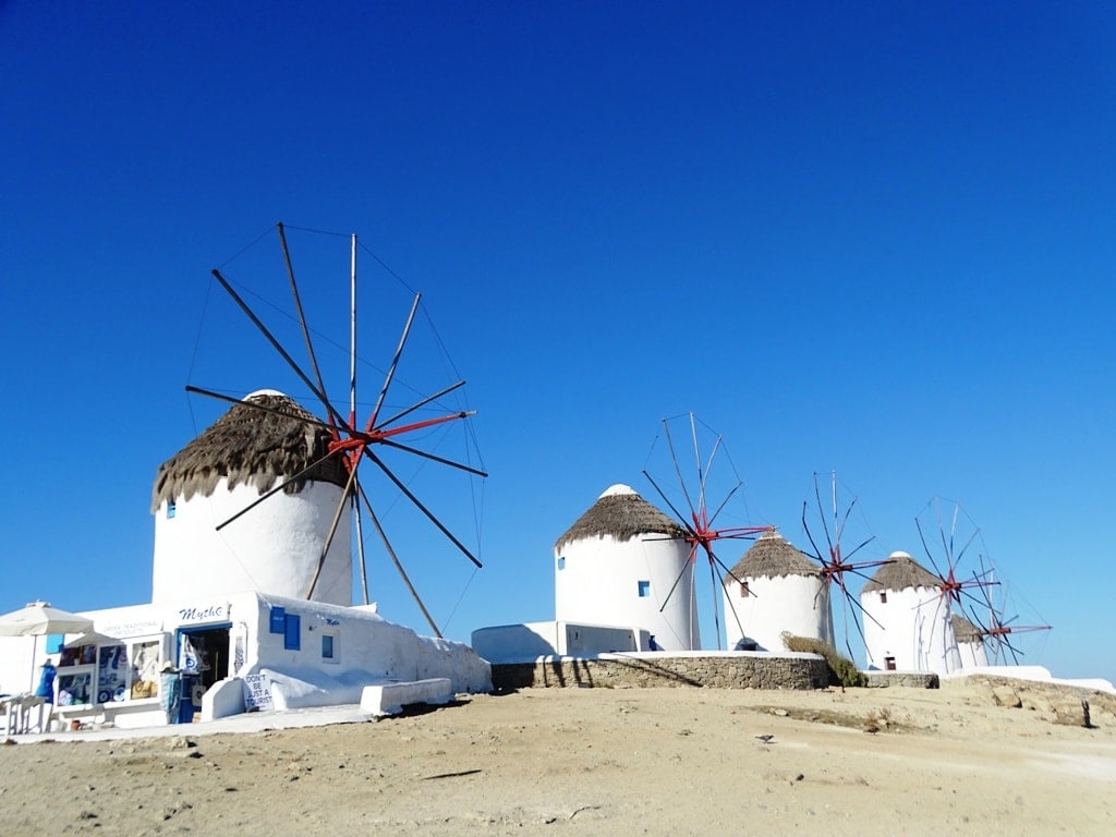 Greece Windmills Mykonos