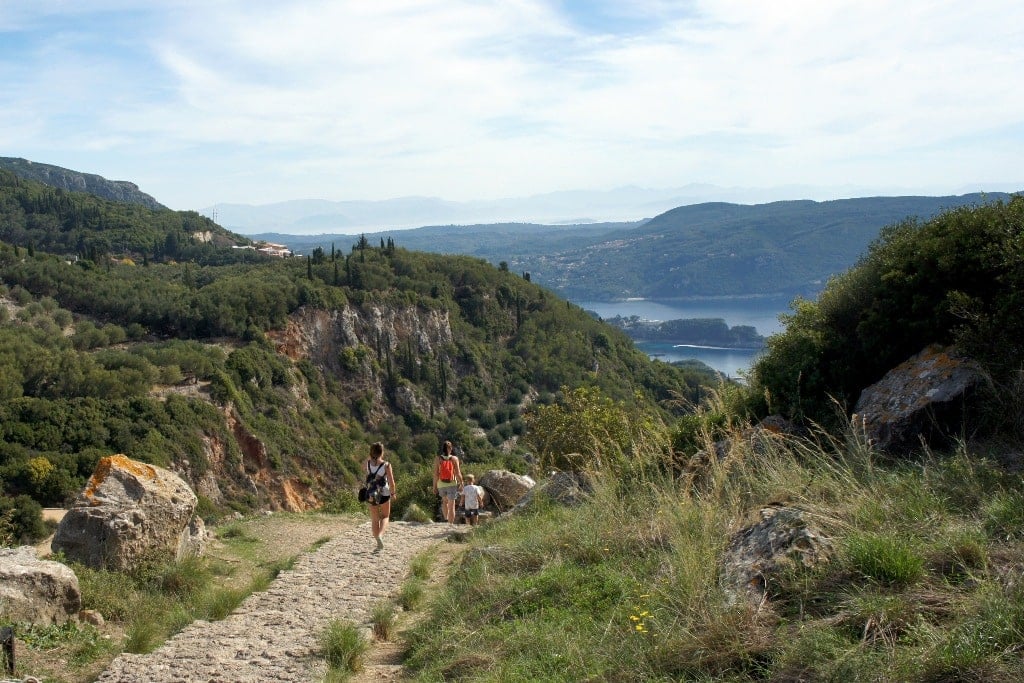 Hiking trail in Corfu island - Hiking on the Greek Islands