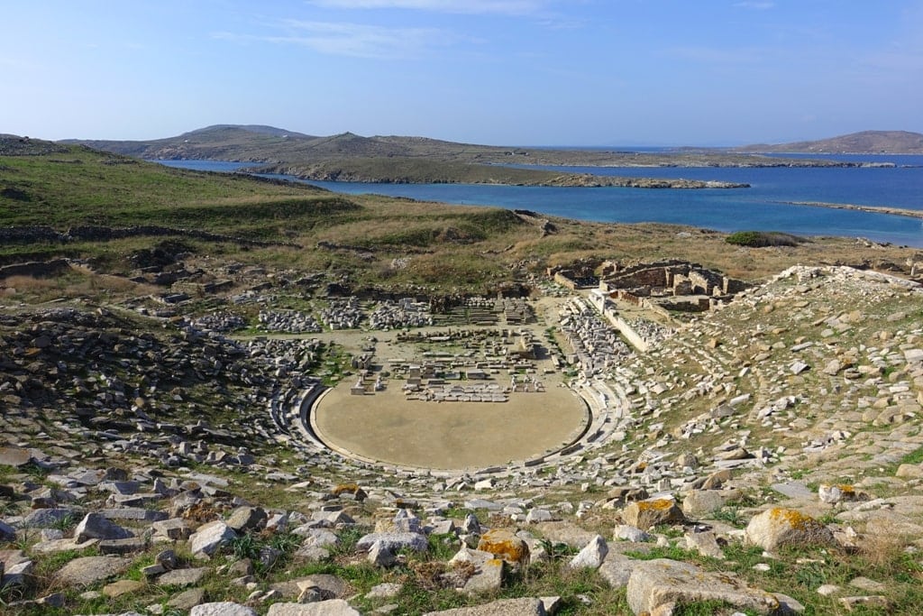 Theatre of Delos - Ancient Theatres in Greece