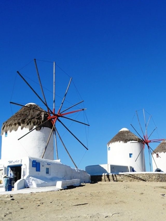 Greece Windmills Mykonos