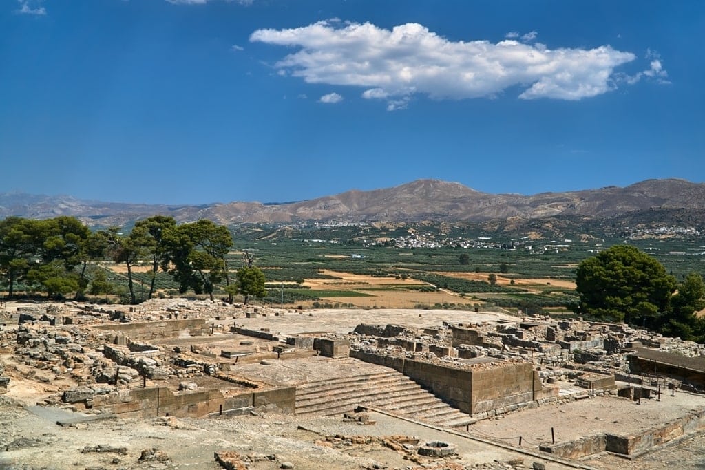 ancient city of Phaistos on the island of Crete