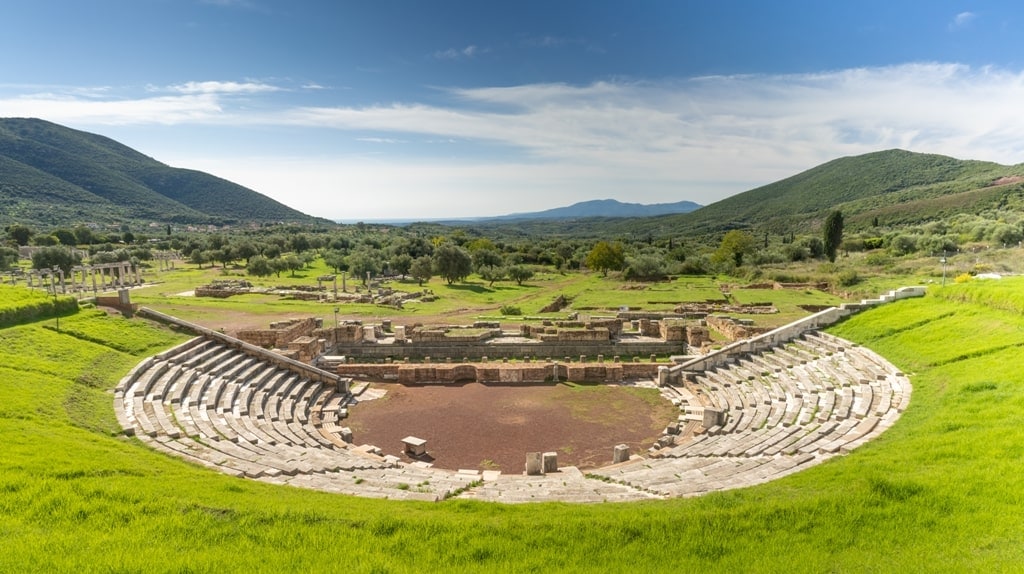 theater in the Ancient Messene archeological site