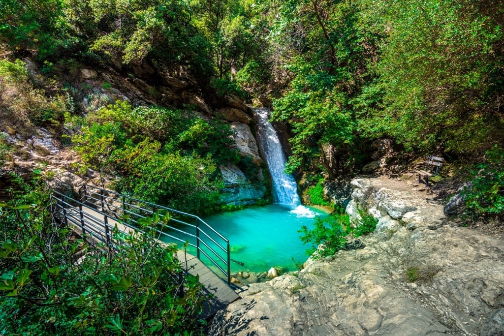 Neda Waterfalls in Peloponnese