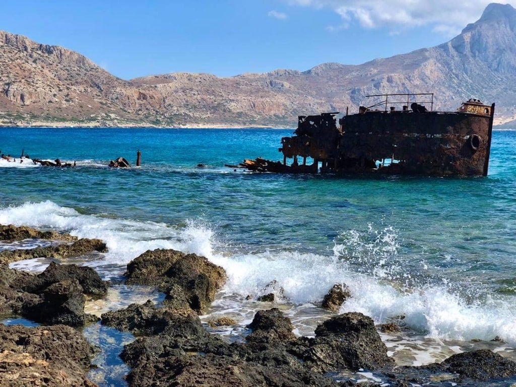 Shipwreck Gramvousa Crete Greece