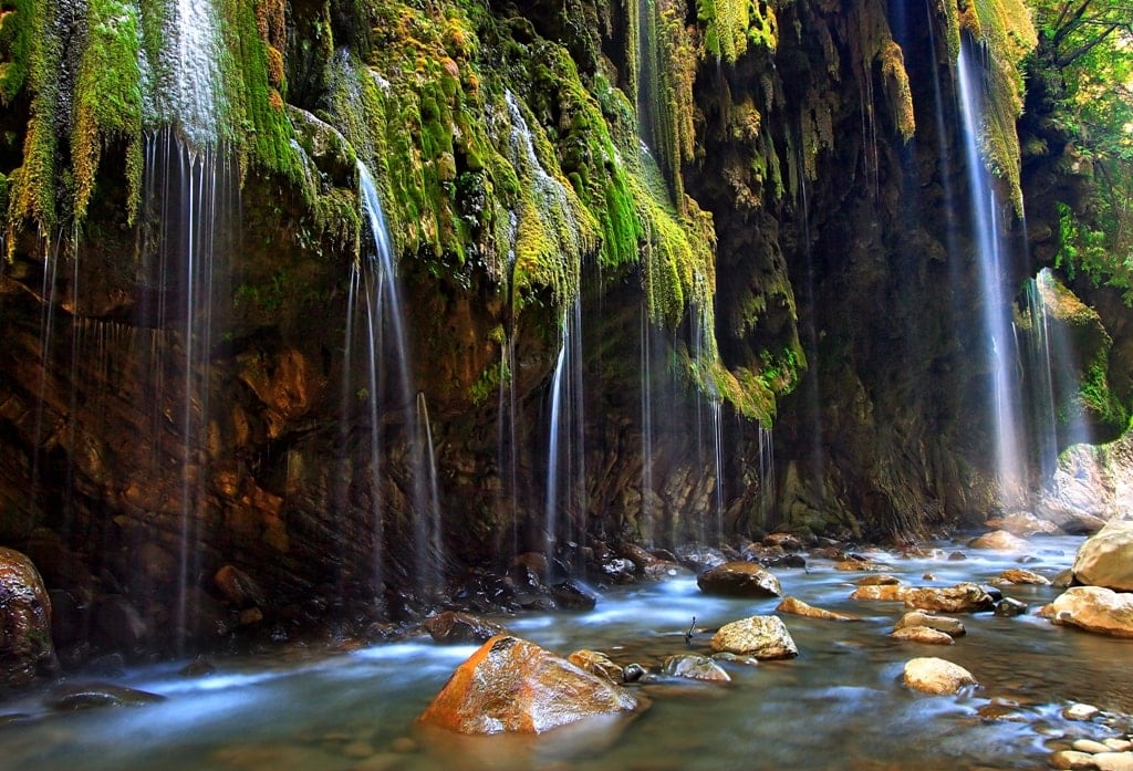 Panta Vrexei waterfalls Greece