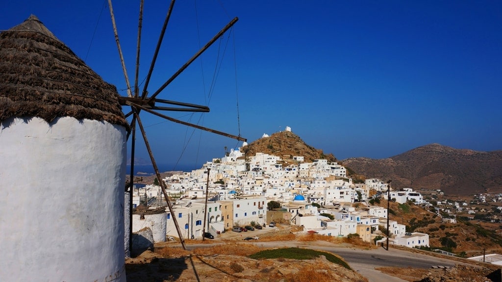 Windmills in Greece - Ios Island