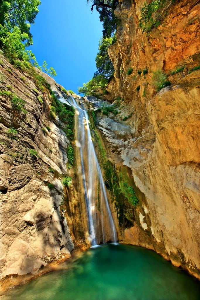 Nydri Waterfalls in Lefkada Greece