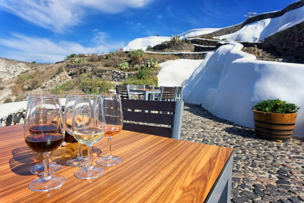 wine tasting in Santorini - one day Santorini itinerary