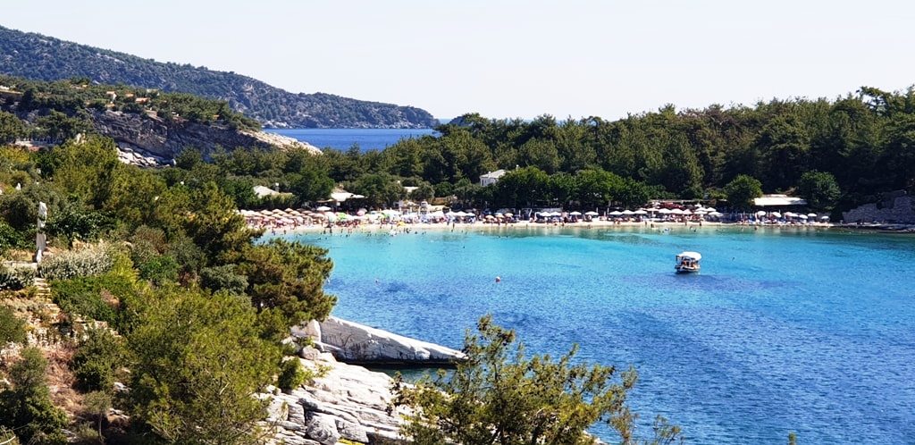 Aliki Beach in Thassos 