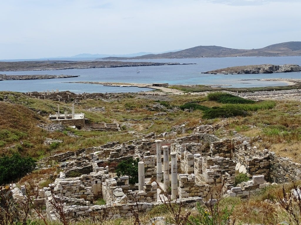 Archaeological site of Delos near Mykonos