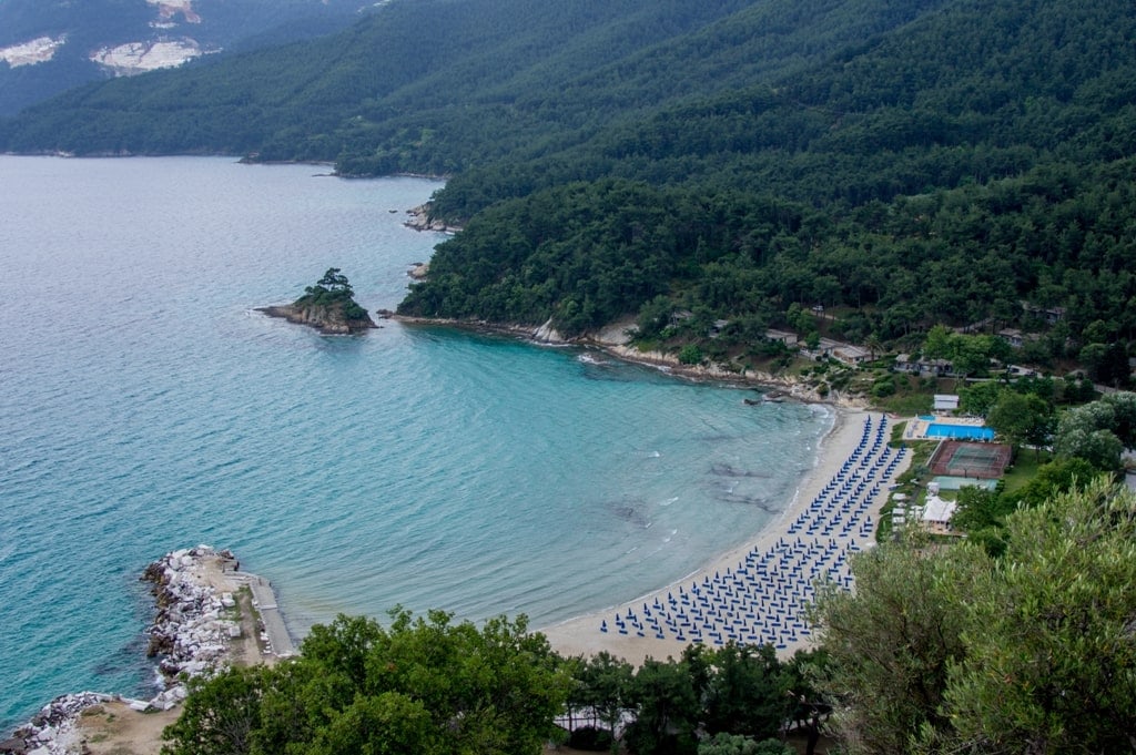 Μakryammos beach in Thassos