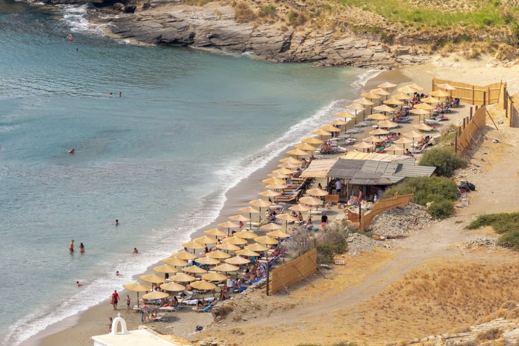  Chalkolimnionas beach Andros island