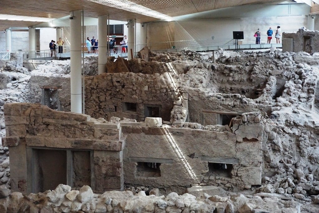 Archaeological site of Akrotiri in Santorini