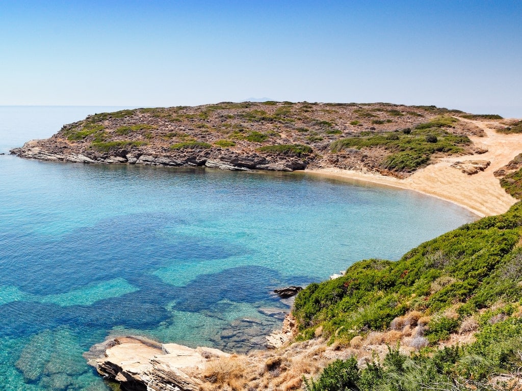 Kolona Beach Andros island beach