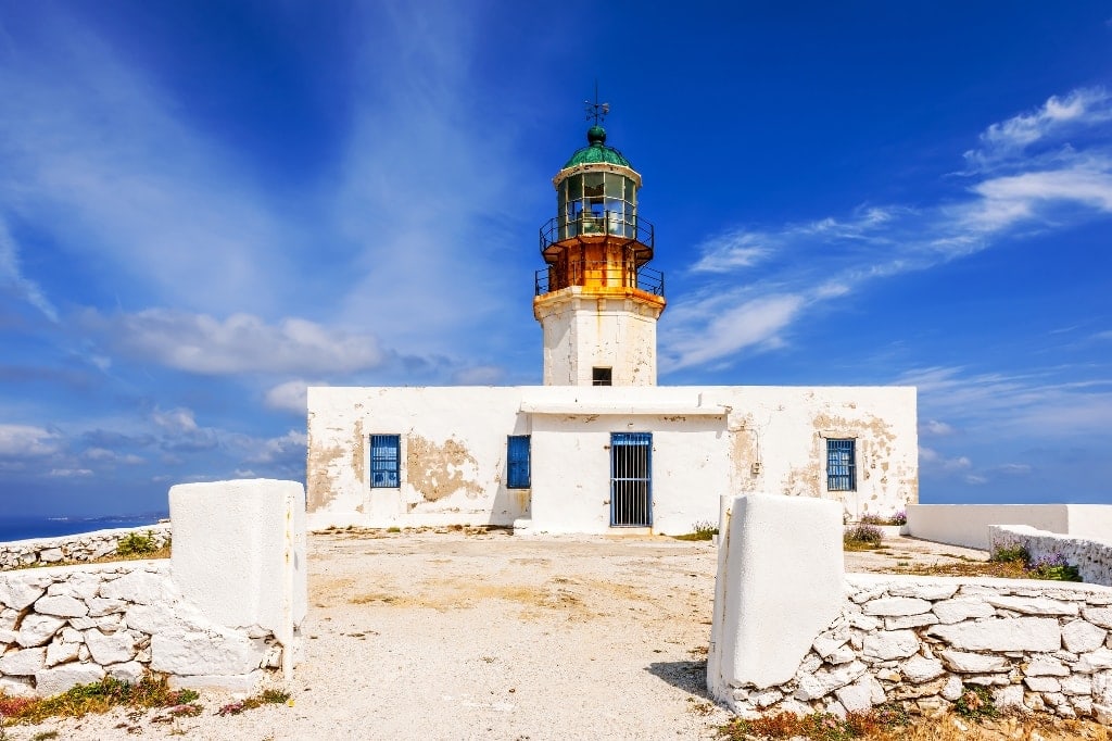 Armenistis Lighthouse, Mykonos - Lighthouses in Greece