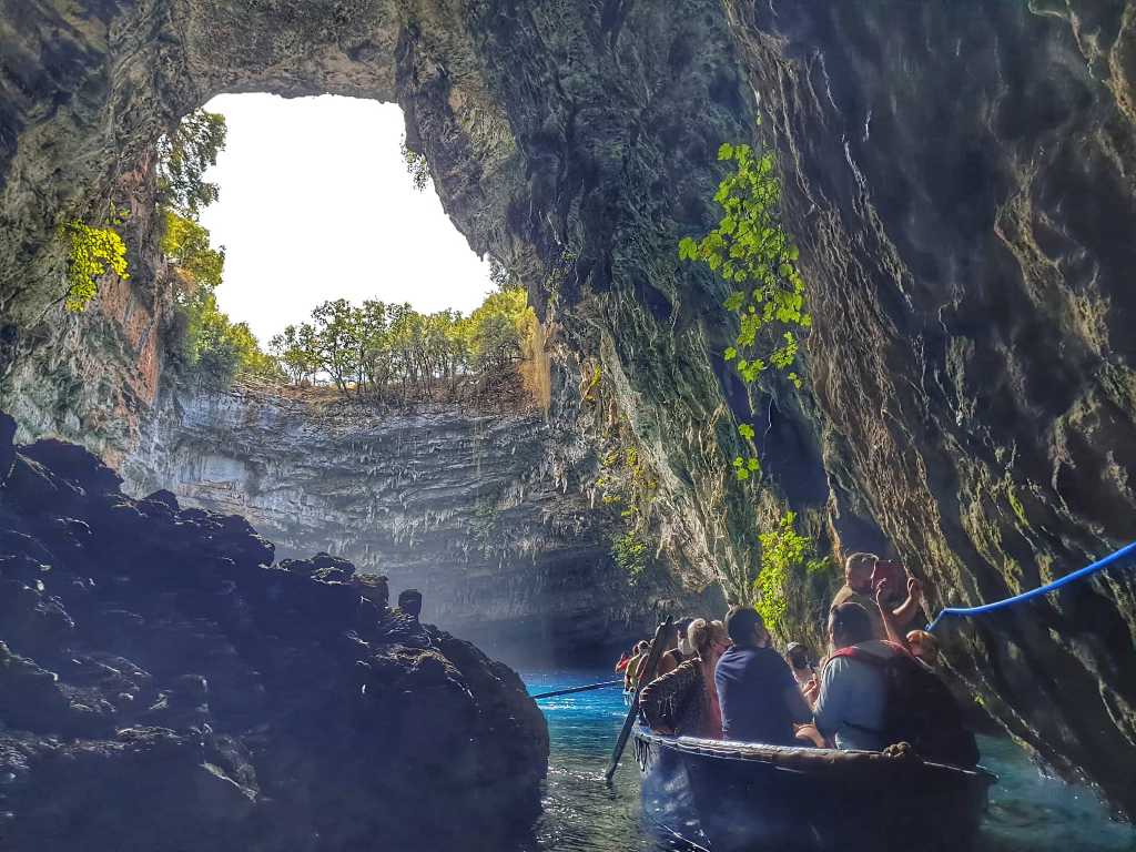 Melissani Cave - Caves in Kefalonia Greece